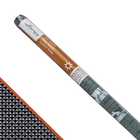 Saint-Gobain Adfors Saint-Gobain ADFORS 36 in. W X 7 ft. L Charcoal Fiberglass Solar Screen FCS10391-M